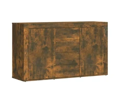 Šoninė spintelė, dūminio ąžuolo spalvos, 120x36x69cm, mediena