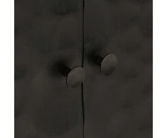 Šoninė spintelė, juoda, 55x30x76cm, mango masyvas ir geležis