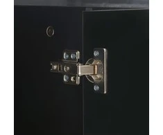 Šoninė spintelė, juodos spalvos, 107x35x80,5cm, labai blizgi