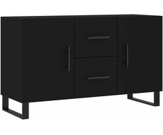Šoninė spintelė, juodos spalvos, 100x36x60cm, apdirbta mediena