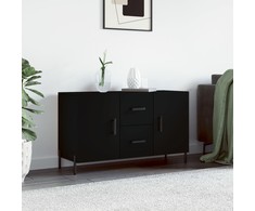 Šoninė spintelė, juodos spalvos, 100x36x60cm, apdirbta mediena