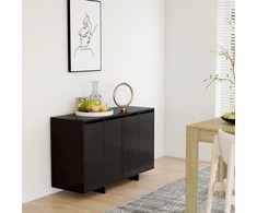 Šoninė spintelė, juodos spalvos, 120x41x75cm, MDP