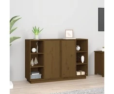 Šoninė spintelė, medaus ruda, 120x35x80cm, pušies masyvas