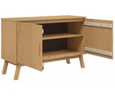 Šoninė spintelė OLDEN, ruda, 114x43x73,5cm, pušies masyvas