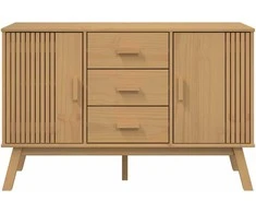 Šoninė spintelė OLDEN, ruda, 114x43x73,5cm, pušies masyvas