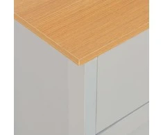 Šoninė spintelė, pilka, 112x35x81 cm