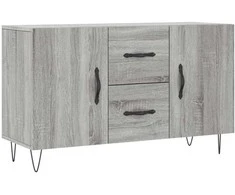 Šoninė spintelė, pilka ąžuolo, 100x36x60cm, apdirbta mediena