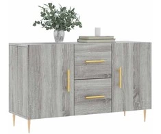 Šoninė spintelė, pilka ąžuolo, 100x36x60cm, apdirbta mediena