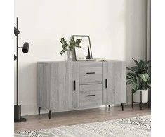 Šoninė spintelė, pilka ąžuolo, 100x36x60cm, apdirbta mediena