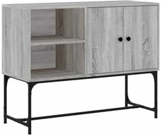 Šoninė spintelė, pilka ąžuolo, 100x40x79,5cm, apdirbta mediena