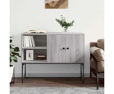 Šoninė spintelė, pilka ąžuolo, 100x40x79,5cm, apdirbta mediena