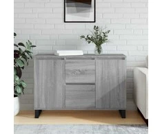 Šoninė spintelė, pilka ąžuolo, 104x35x70cm, apdirbta mediena