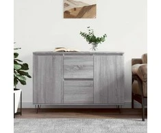 Šoninė spintelė, pilka ąžuolo, 104x35x70cm, apdirbta mediena