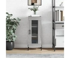 Šoninė spintelė, pilka ąžuolo, 34,5x34x90cm, apdirbta mediena