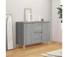 Šoninė spintelė, pilka ąžuolo, 101x35x70cm, apdirbta mediena