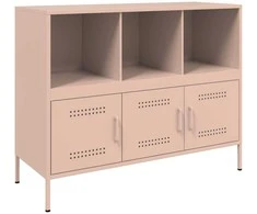 Šoninė spintelė, rožinės spalvos, 100,5x39x79cm, plienas