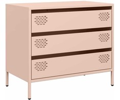 Šoninė spintelė, rožinė, 68x39x58,5cm, šaltai valcuotas plienas