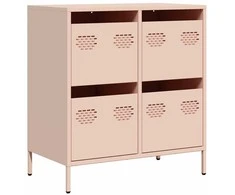 Šoninė spintelė, rožinė, 68x39x73,5cm, šaltai valcuotas plienas