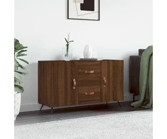 Šoninė spintelė, ruda ąžuolo, 100x36x60cm, apdirbta mediena