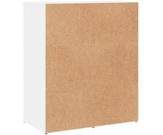 Šoninės spintelės, 2vnt., baltos, 60x31x70cm, apdirbta mediena