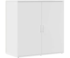 Šoninės spintelės, 2vnt., baltos, 79x38x80cm, apdirbta mediena