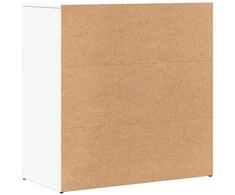 Šoninės spintelės, 2vnt., baltos, 79x38x80cm, apdirbta mediena