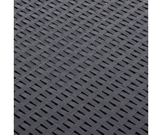 Šoninis staliukas, antracito spalvos, 54x54x36,5cm, plastikas