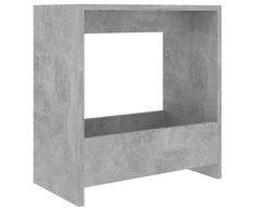 Šoninis staliukas, betono pilkas, 50x26x50cm, apdirbta mediena