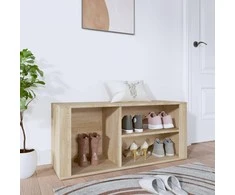 Spintelė batams, ąžuolo spalvos, 100x35x45cm, apdirbta mediena