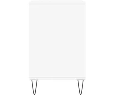 Spintelė batams, baltos spalvos, 102x36x60cm, apdirbta mediena