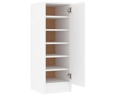 Spintelė batams, baltos spalvos, 32x35x92cm, apdirbta mediena