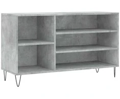 Spintelė batams, betono pilka, 102x36x60cm, apdirbta mediena