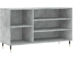 Spintelė batams, betono pilka, 102x36x60cm, apdirbta mediena