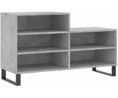 Spintelė batams, betono pilka, 102x36x60cm, apdirbta mediena