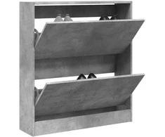Spintelė batams, betono pilka, 80x21x87,5cm, apdirbta mediena
