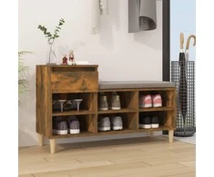 Spintelė batams, dūminio ąžuolo, 102x36x60cm, apdirbta mediena