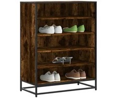 Spintelė batams, dūminio ąžuolo, 75x38x97,5cm, mediena/metalas
