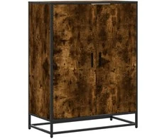 Spintelė batams, dūminio ąžuolo, 75x38x97,5cm, mediena/metalas