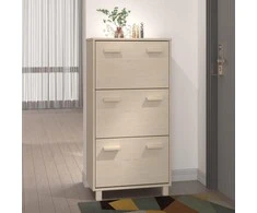Batų spintelė HAMAR, medaus ruda, 59,5x35x117cm, pušies masyvas