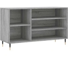 Spintelė batams, pilka ąžuolo, 102x36x60cm, apdirbta mediena