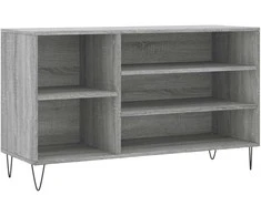 Spintelė batams, pilka ąžuolo, 102x36x60cm, apdirbta mediena
