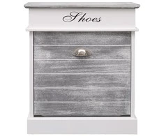 Spintelė batams, pilkos sp., 50x28x58cm, paulovnijos mediena