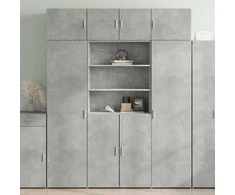 Spintelė daiktams, betono, 80x42,5x225cm, apdirbta mediena