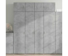 Spintelė daiktams, betono, 80x42,5x225cm, apdirbta mediena