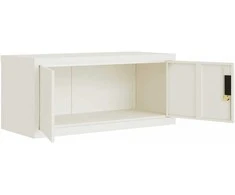 Spintelė dokumentams, baltos spalvos, 90x40x180cm, plienas