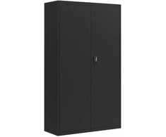 Spintelė dokumentams, juodos spalvos, 105x40x180cm, plienas