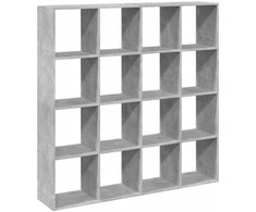 Spintelė knygoms, betono, 137,5x29x137,5cm, apdirbta mediena