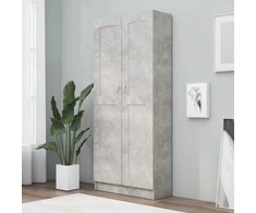 Spintelė knygoms, betono, 82,5x30,5x185,5cm, apdirbta mediena