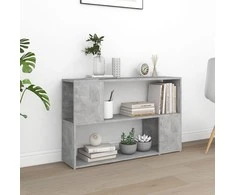Spintelė knygoms, betono pilka, 100x24x63cm, apdirbta mediena