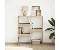Spintelė knygoms/kambario pertvara, ąžuolo, 100x33x115cm